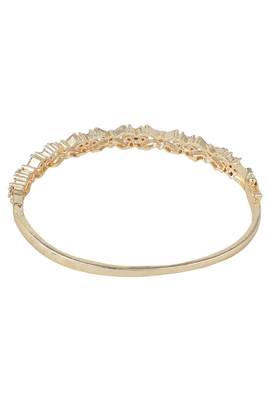 Styylo Fashion Charming American Diamond Gold Plated Floral Design Openable Bracelet, 2.6 4
