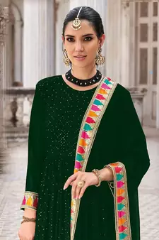 GEORGETTE ANARKALI SALWAR SUIT WITH EMBROIDERY sequin WORK PARTY WEAR SUIT