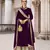 PURPLE GEORGETTE ANARKALI SALWAR SUIT WITH EMBROIDERY sequin WORK PARTY WEAR SUIT