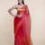 Suta Women Orange  Pink Sequinned Silk Blend Saree