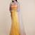 Suta Yellow  Orange Ombre Sequin Embellished Handcrafted Organza Saree