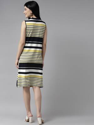 Multicolor printed georgette long-dresses 4