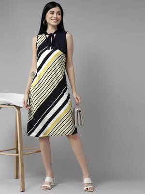 Multicolor printed georgette long-dresses 5