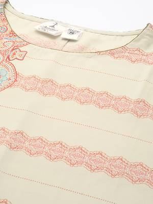 Fawn printed georgette short-dresses 2