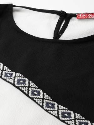 White plain georgette long-dresses 2