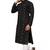 Black Color Woven Viscose Rayon Styles Men's Wear Kurta.