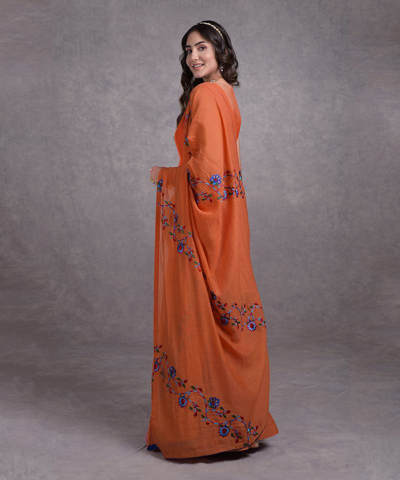 Burnt Orange Kashmir Bagh Inspired Sharara Set