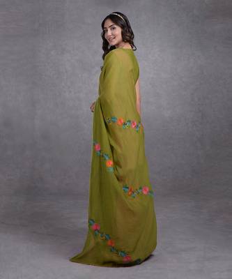 Mehandi Green Kashmir Bagh Inspired Sharara Set 2