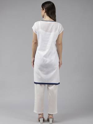 White embroidered cotton ethnic-kurtis 4