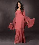 Desert Rose - Gold Embellished Sharara Set