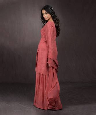 Desert Rose - Gold Embellished Sharara Set 2