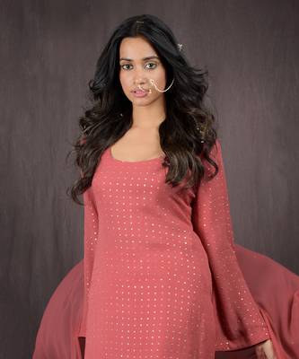 Desert Rose - Gold Embellished Sharara Set 6