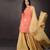 Peach Echo Handwoven Brocade Gharara Set