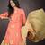 Peach Echo Handwoven Brocade Gharara Set