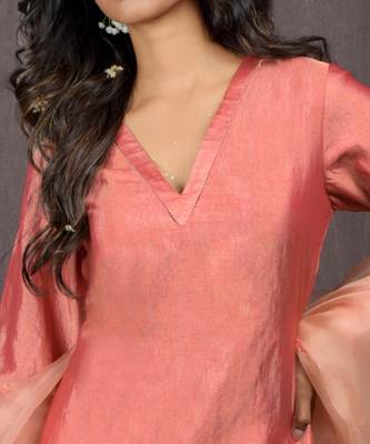 Desert Rose Handwoven Banarasi Kurta Set 6