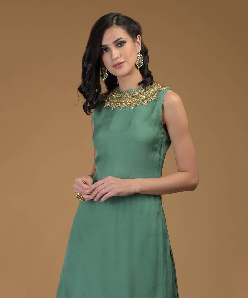 Kale Inara Zardozi Hand Embroidered Kurta Set