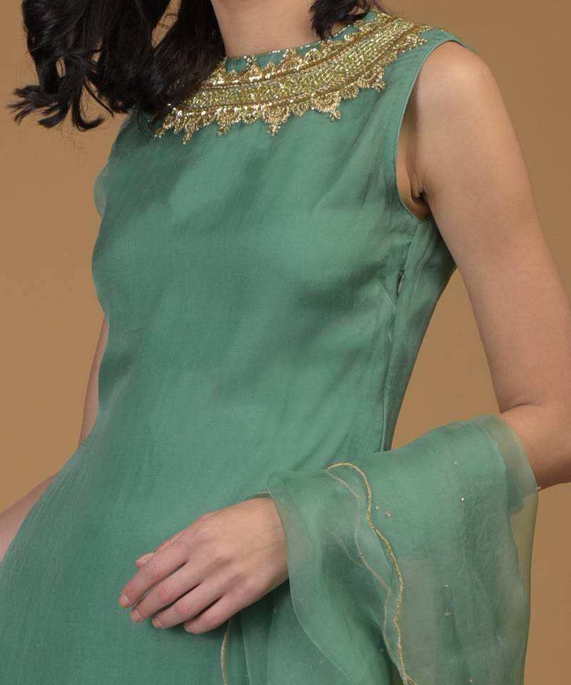 Kale Inara Zardozi Hand Embroidered Kurta Set