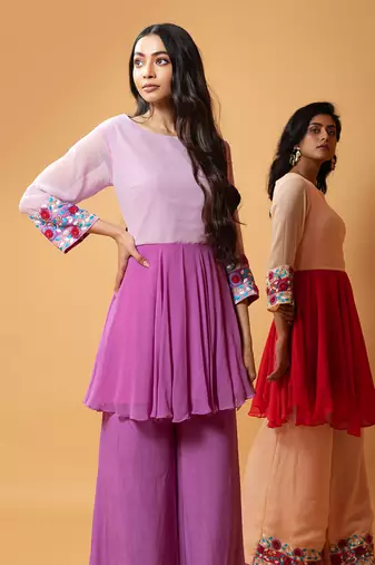 Double Shaded Sharara Set