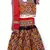 Banjara India Kutchi Embroidered Girls Chaniya Choli with Dupatta (CC1-BWR) - Black