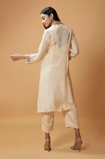 Champagne Coloured Jumpsuit And Jacket Set