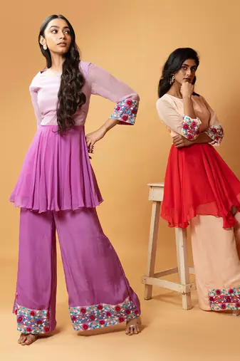 Double Shaded Sharara Set