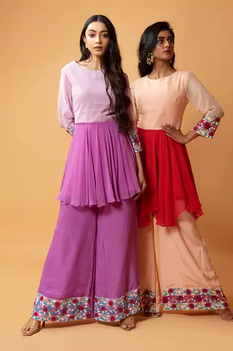 Double Shaded Sharara Set