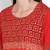 Wonen Red Cotton Block Print Straight Kurta