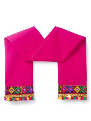 Banjara India Kutchi Embroidered Girls Chaniya Choli with Dupatta (CC-PTW) - Blue 4