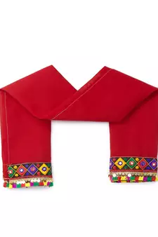 Banjara India Kutchi Embroidered Girls Chaniya Choli with Dupatta (CC-PTW) - Yellow