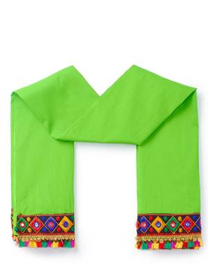 Banjara India Kutchi Embroidered Girls Chaniya Choli with Dupatta (CC-PTW) - Orange 4