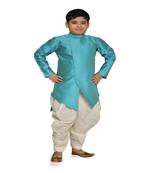 ANAN Kid's Festive & Party Red Kurta and Patiala Set  ( Red Pack of 1 )