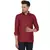 Maroon plain cotton men-Shirt