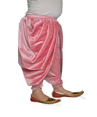 ANAN Kid's Festive & Party Pink Patiala Pant  ( Pink Pack of 1 ) 2