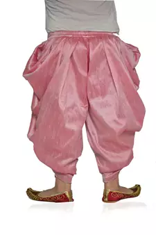 ANAN Kid's Festive & Party Pink Patiala Pant  ( Pink Pack of 1 )