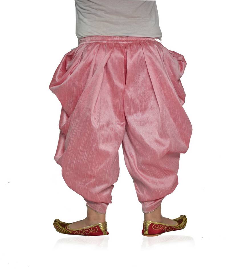 ANAN Kid's Festive & Party Pink Patiala Pant  ( Pink Pack of 1 )