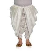 ANAN Kid's Festive & Party White Patiala Pant  ( White Pack of 1 )