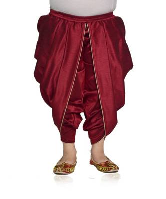 ANAN Kid's Festive & Party Maroon Patiala Pant  ( Maroon Pack of 1 ) 1