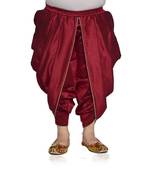 ANAN Kid's Festive & Party Maroon Patiala Pant  ( Maroon Pack of 1 )