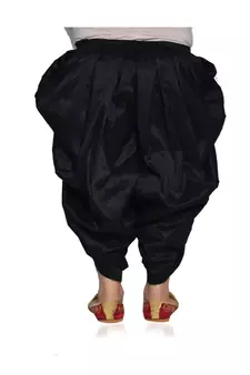 ANAN Kid's Festive & Party Black Patiala Pant  ( Black Pack of 1 )
