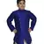 ANAN Kid's Festive & Party Navy V Kurta Set  ( Navy Pack of 1 )
