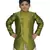 ANAN Kid's Festive & Party Green V Kurta Set  ( Green Pack of 1 )