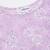 Womens Lavender-Coloured Bell Sleeve Floral Print Top