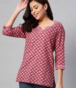 Womens Floral printed Cotton Top
