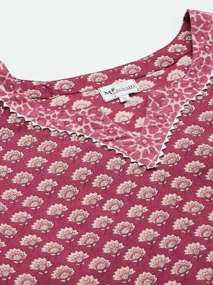 Womens Floral printed Cotton Top 2