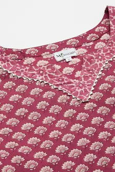 Womens Floral printed Cotton Top