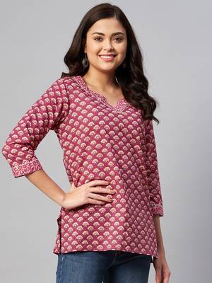 Womens Floral printed Cotton Top 6