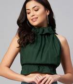 Green Backless Top