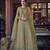 green embroidered net semi_stitched salwar