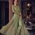green embroidered net semi_stitched salwar