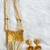 Antique pearl square pendant necklace set dj-01590